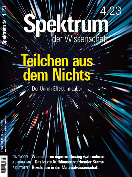 Teilchen aus dem Nichts: Der Unruh-Effekt im Labor – Spektrum der Wissenschaft 2023 04 – Hörbuch