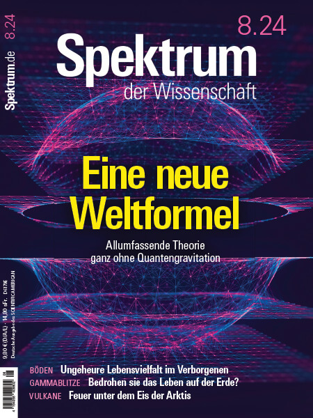 Eine neue Weltformel: Allumfassende Theorie ganz ohne Quantengravitation, Spektrum der Wissenschaft, 2024 08