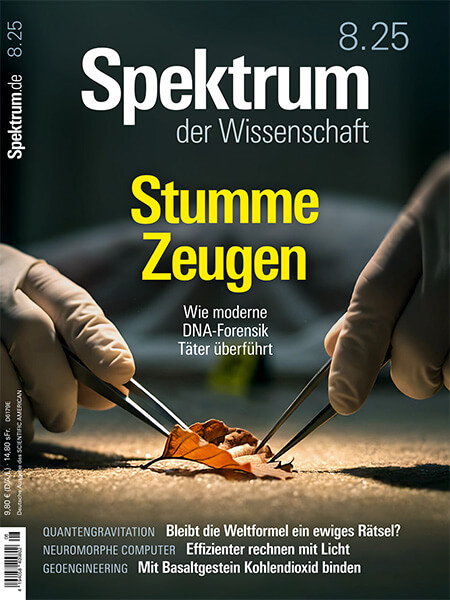 Stumme Zeugen: Wie moderne DNA-Forensik Täter überführt, Spektrum der Wissenschaft, August 2025, Hörbuch